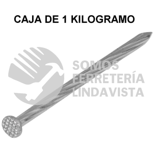 44126 CLC-3-1/2G BOLSA CON 1 KG DE CLAVOS PARA CONCRETO GALVANIZADOS 3-1/2" FIERO
