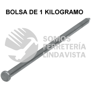 45026 CLE-5B BOLSA CON 1 KG DE CLAVO ESTANDAR 5" CON CABEZA FIERO