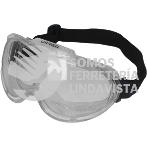 USLG1 GOGGLES DE SEGURIDAD, DISEÑO PANORAMICO TRANSPARENTES URREA