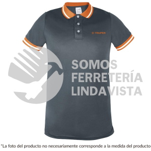 61083 DRY-GC-G PLAYERA TIPO POLO DRY FIT GRIS PARA CABALLERO TALLA G TRUPER