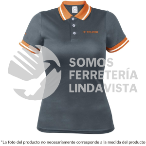 61088 DRY-GD-G PLAYERA TIPO POLO DRY FIT GRIS PARA DAMA TALLA G TRUPER