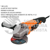 16684 ESMA-4-1/2A10 ESMERILADORA ANGULAR 4-1/2" 1300 W PROFESIONAL TRUPER