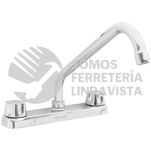 49239 F-318 MEZCLADORA LARGA 8" P/FREGADERO MANERALES HEX CART CERAMICO FOSET