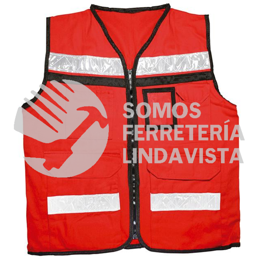 USCH12 CHALECO DE SEGURIDAD TIPO SUPERVISOR CERRADO CON REFLEJANTE ROJO G URREA
