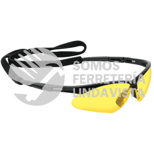 15174 LESP-SA LENTES SEGURIDAD AMBAR ANTIEMPAÑO C/CORDON AJUSTABLE SPORT TRUPER