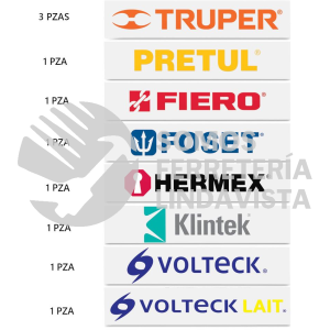 61051 LOGOS-40-2 LOGOTIPOS DE VINIL AUTOADHERIBLE DE 40 CM TRUPER