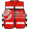 USCH31 CHALECO DE SEGURIDAD TIPO SUPERVISOR ABIERTO CON REFLEJANTE ROJO M URREA
