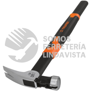 10754 MCIM-16 MARTILLO TUBULAR PARA CIMBRA 16 OZ UÑA RECTA MANGO ACERO TRUPER