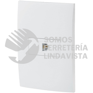 46541 PA-TE-OB PLACA ARMADA CON ENTRADA PARA TELEFONO LINEA OSLO BLANCO VOLTECK