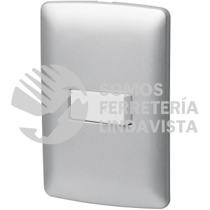 46484 PA-TI-IP PLACA ARMADA CON TIMBRE PLATA LINEA ITALIANA VOLTECK