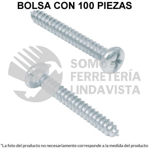 48734 PILA-14X5/8 BOLSA CON 100 PIJAS PARA LAMINA #14 X 5/8" FIERO