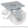 48626 RO-223 RODAJA DE POLIETILENO 2-1/2 PLACA GIRATORIA CON BUJE FIERO