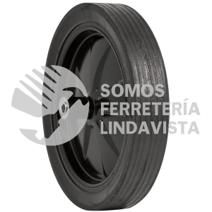 11862 RSO LLANTA COMPLETA HULE SOLIDO 13-1/2" INCLUYE EJE Y BALEROS TRUPER
