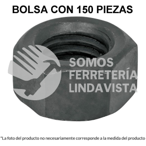 44696 TUE5-5/16 BOLSA CON 150 TUERCAS 5/16" HEXAGONALES PAVONADAS GRADO 5 FIERO