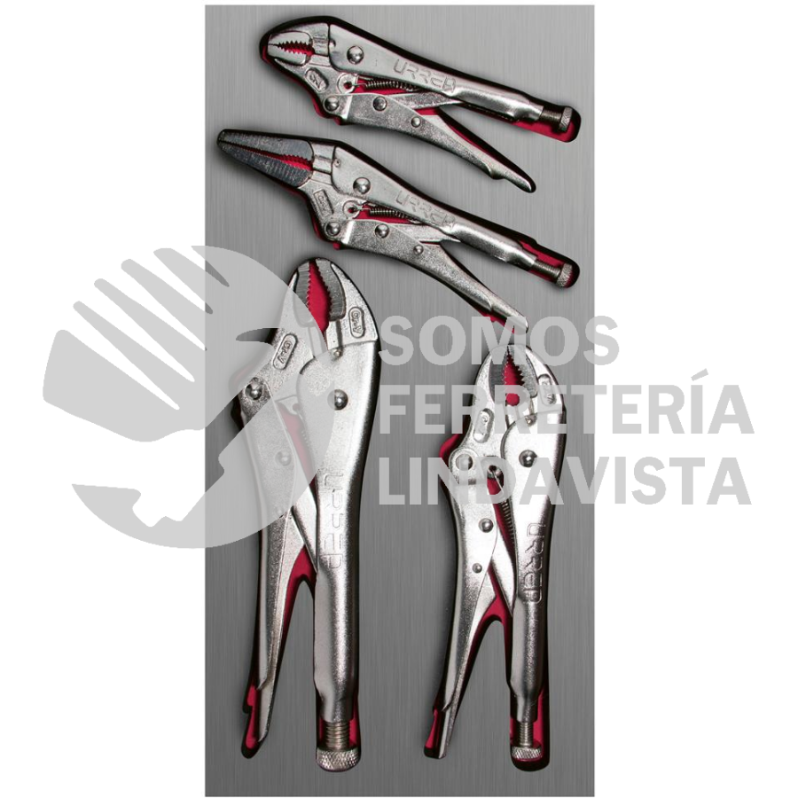 CH127L JUEGO DE 4 PINZAS DE PRESION URREA