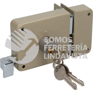 26CS CERRADURA SOBREPONER CLASICA FUNCION DERECHA , LLAVE ESTANDAR, EN CAJA LOCK