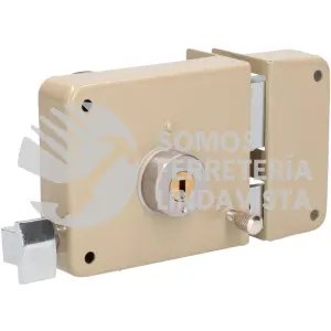 14CS CERRADURA DE SOBREPONER FUNCION INSTALA FACIL, DERECHA, LLAVE DE PUNTOS, BLISTER LOCK