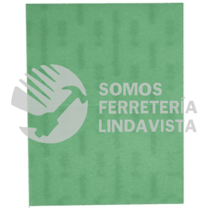 3274 HOJA DE LIJA SUPER ASSILEX COLOR VERDE PRECORTADA EN DOS GRANO 360K (6-2/3X5-1/8) TENAZIT