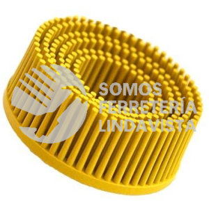 4843 CEPILLO RADIAL TERMOPLASTICO DE 2 DE DIAMETRO COLOR AMARILLO CON SISTEMA DE SUJECION ROL-OK TENAZIT