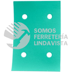 4907 HOJA DE DIAMANTE MAGIC SHEET COLOR VERDE CON 4 PERFORACIONES GRANO 500K (3"X4-1/2") TENAZIT