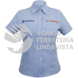 61107 CAM-AZ-DCM CAMISA AZUL PARA DAMA MANGA CORTA TALLA M TRUPER