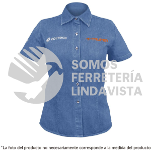 61103 CAM-MEZ-DCL CAMISA DE MEZCLILLA PARA DAMA MANGA CORTA TALLA G TRUPER