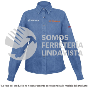62110 CAM-MEZ-DLXXL CAMISA DE MEZCLILLA PARA DAMA MANGA LARGA XXG TRUPER