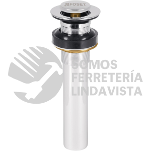 47037 CE-206S CONTRA P/LAVABO SIN REBOSADERO SISTEMA PUSH CROMO 1-1/4" FOSET