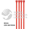 41013 CIN-1810R BOLSA CON 100 CINCHOS PLASTICOS 18 LB 100 X 2.5 MM ROJOS VOLTECK