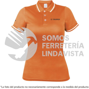 69986 DRY-ND-C PLAYERA TIPO POLO DRY FIT NARANJA PARA DAMA TALLA CH TRUPER