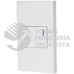 45604 PA-TI-EB PLACA ARMADA 1 INTERRUPTOR DE TIMBRE1.5MOD ESPAÑOLABLANCO VOLTECK