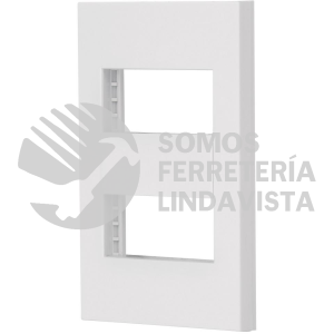 47063 PPDO-EB PLACA 2 VENTANAS 1 MODULO LINEA ESPAÑOLA COLOR BLANCO VOLTECK