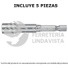 12949 PUDE-9010 ESTUCHE CON 5 DADOS MAGNETICOS DE 10 MM LARGO 2" TRUPER