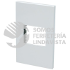 P601B PLACA 1 MODULO 1/2, LINEA PREMIUM, COLOR BLANCO SURTEK
