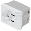 P611B CONTACTO ATERRIZADO 1/2, LINEA PREMIUM, COLOR BLANCO SURTEK