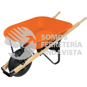 11748 CAT-45WS CARRETILLA 4 5 FT3 MANGOS/MADERA 1-3/4" LLANTA LIGERA TRUPER