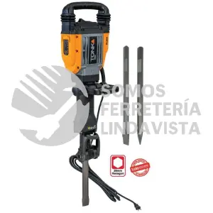 SH1800 MARTILLO DEMOLEDOR, 19KGS, 48 JULES, 1600W, 1450GPM Y 2 PUNTAS TONKAFORCE