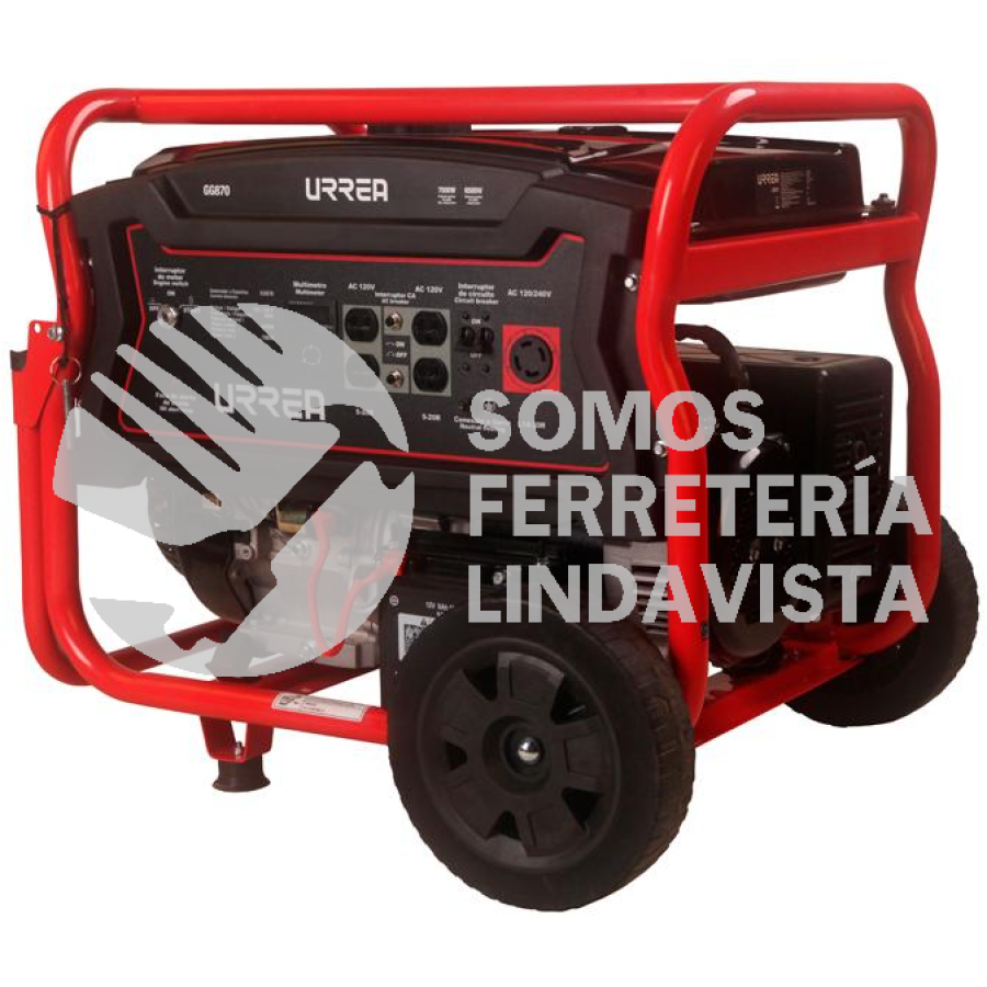 GG870 GENERADOR A GASOLINA 7000 W, 420 CC, VOLTAJE DE SALIDA 120 V / 240 V URREA