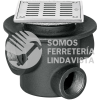 49318 CO-22C COLADERA DE HIERRO DE 3 BOCAS REJILLA CUADRADA FOSET