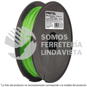 22064 HIPE-90V CARRETE CON 100 M DE HILO PARA PESCA VERDE CALIBRE 0.90 MM PRETUL