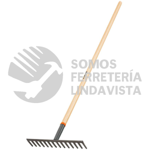 100493 R-14M RASTRILLO RECTO DE 14 DIENTES MANGO DE 54" TRUPER