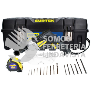 JP20 JUEGO COMBINADO DE HERRAMIENTA CON ROTOMARTILLO 1/2", 20 PIEZAS SURTEK