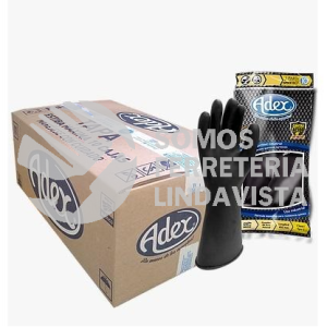 350-9 GUANTE NEGRO DE SEGURIDAD PARA ACIDO TALLA 9 LONGITUD 350MM ADEX
