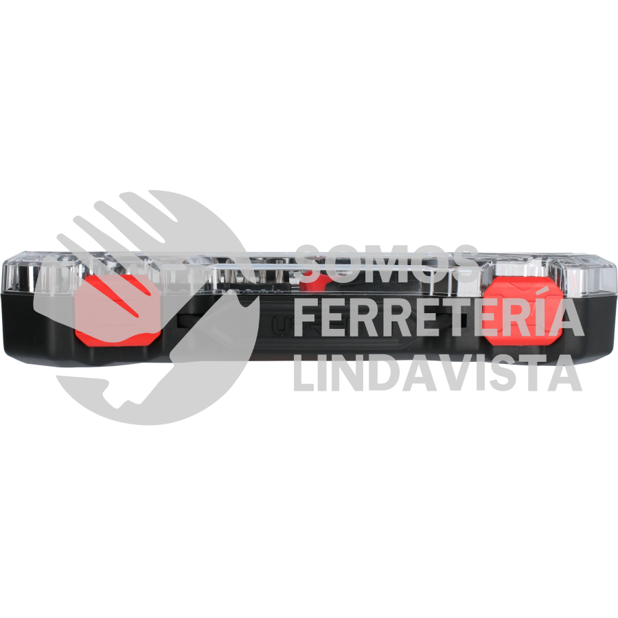 JCD01 JUEGO DE DADOS Y ACCESORIOS CUADRO DE 1/4" Y 3/8" COMBINADO, 63 PIEZAS URREA