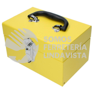 TB09 CAJA PORTAHERRAMIENTAS METALICA AMARILLA 25 X 15 6 X 14 5 CM SURTEK