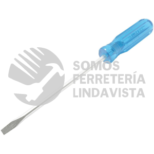 D308 DESTORNILLADOR CON MANGO AZUL, PUNTA PLANA BARRA REDONDA 3/8" X 8" SURTEK