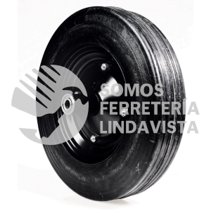 CATLS LLANTA SOLIDA DE CAUCHO DE 14" CON RIN PARA CARRETILLA SURTEK