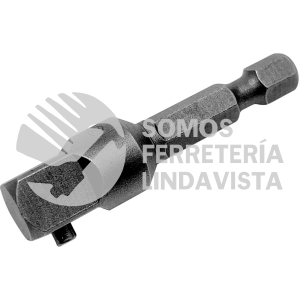 50104X ADAPTADOR CON PERNO PARA DADOS CUADRO HEMBRA DE 3/8", HEXAGONO DE 1/4" X 2" URREA