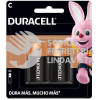 41333000992 PILA ALCALINA C CON 2 PZAS DURACELL