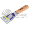 123082 ESPATULA RIGIDA DE ACERO DE ALTO CARBON CON MANGO DE MADERA 2" SURTEK